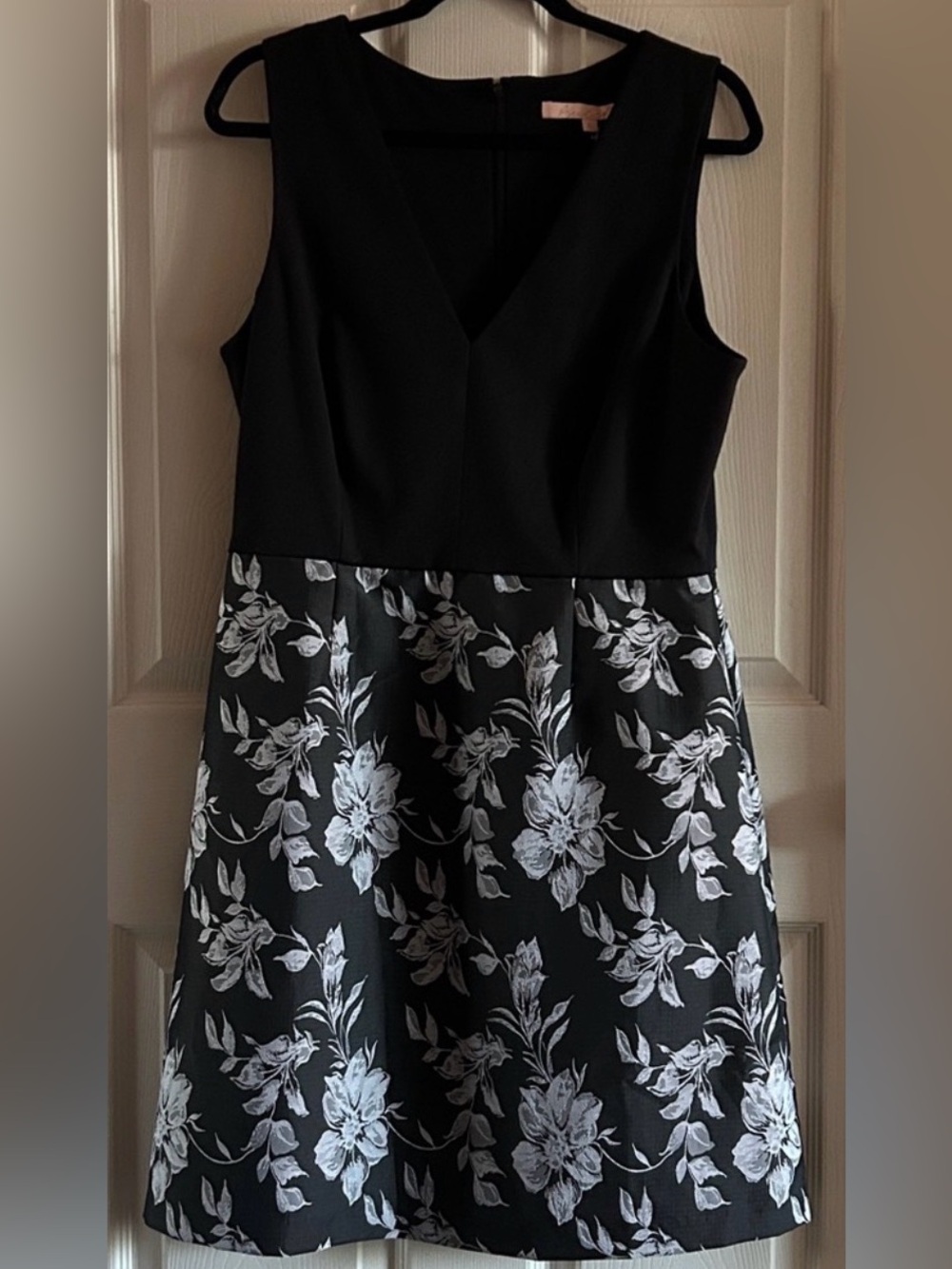 Hutch Anthropologie Autumn Wedding Guest Kenna Jacquard Floral Midi‎ Dress Sz L